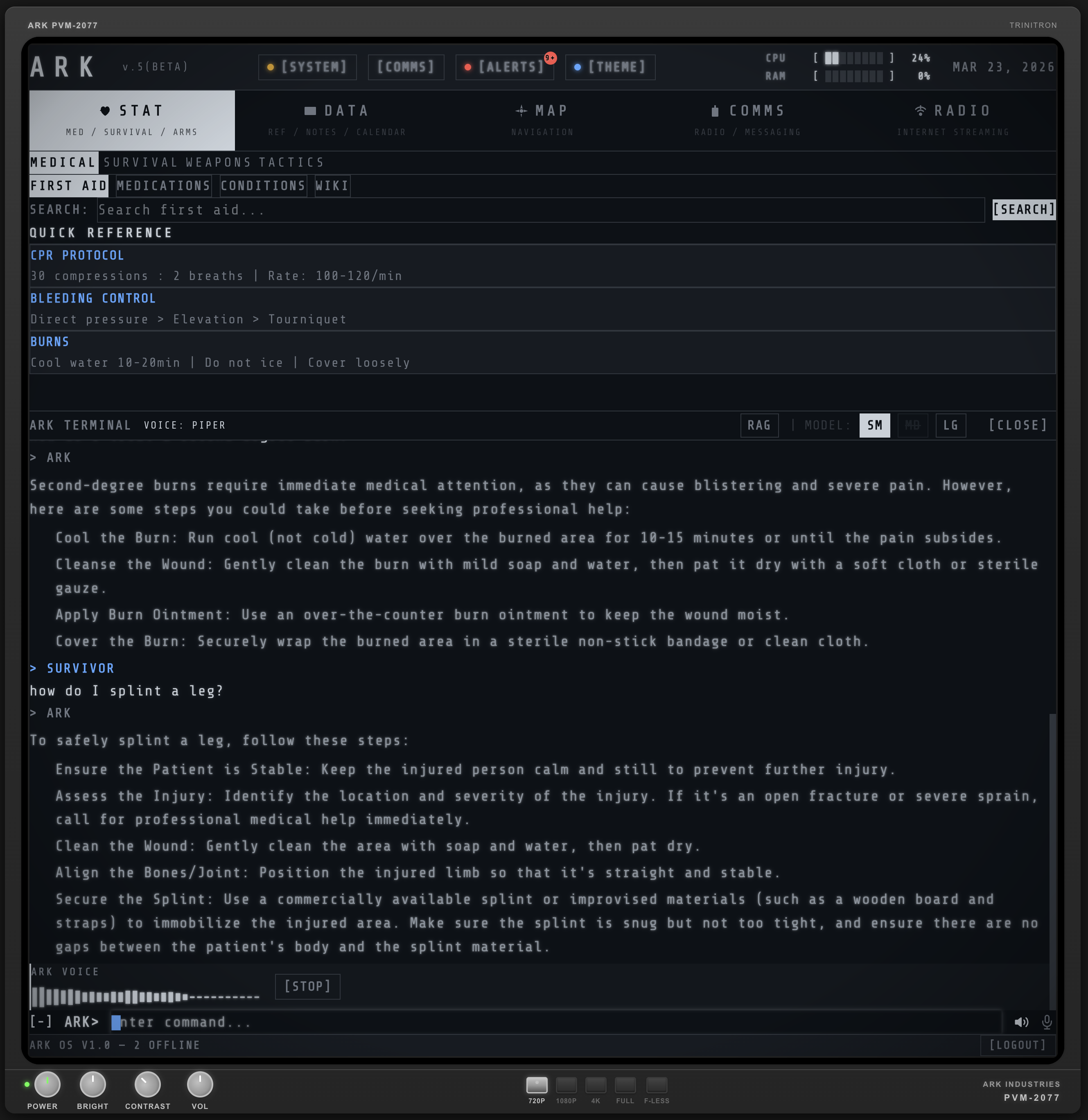 Piper — local AI assistant with voice feedback and RAG-powered responses